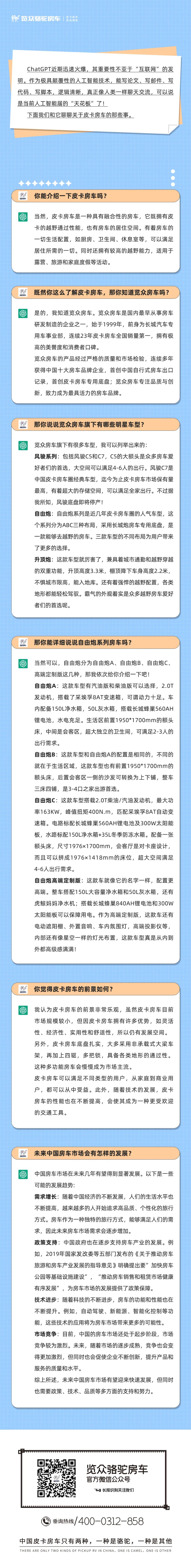 和ChatGPT聊了聊皮卡房車，它這么說...